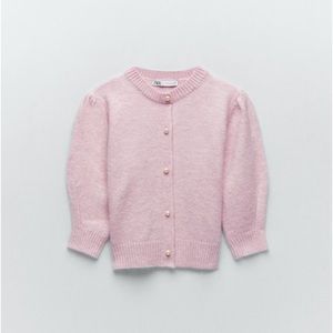 Zara Pearl Button Cardigan